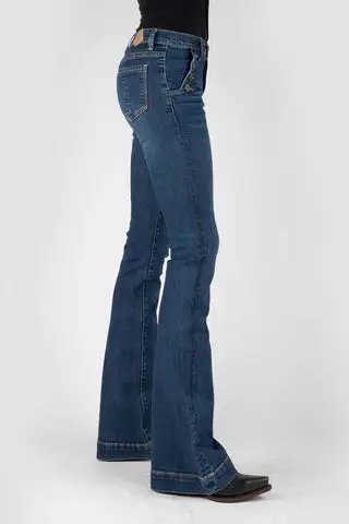 Tin Haul Co Women's Tin Haul Libby Highrise Flare Jean - Image 2