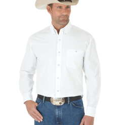 Wrangler Men's George Straight White Shirt