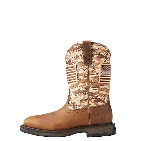 Ariat International Ariat Men's WorkHog Patriot Work Boot - Image 3