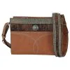 TRENDITIONS Justin Ladies Crossbody Embossed W/Hair On