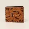 M&F Western 3D Floral Tooled W/Buck Stitch Bifold Wallet