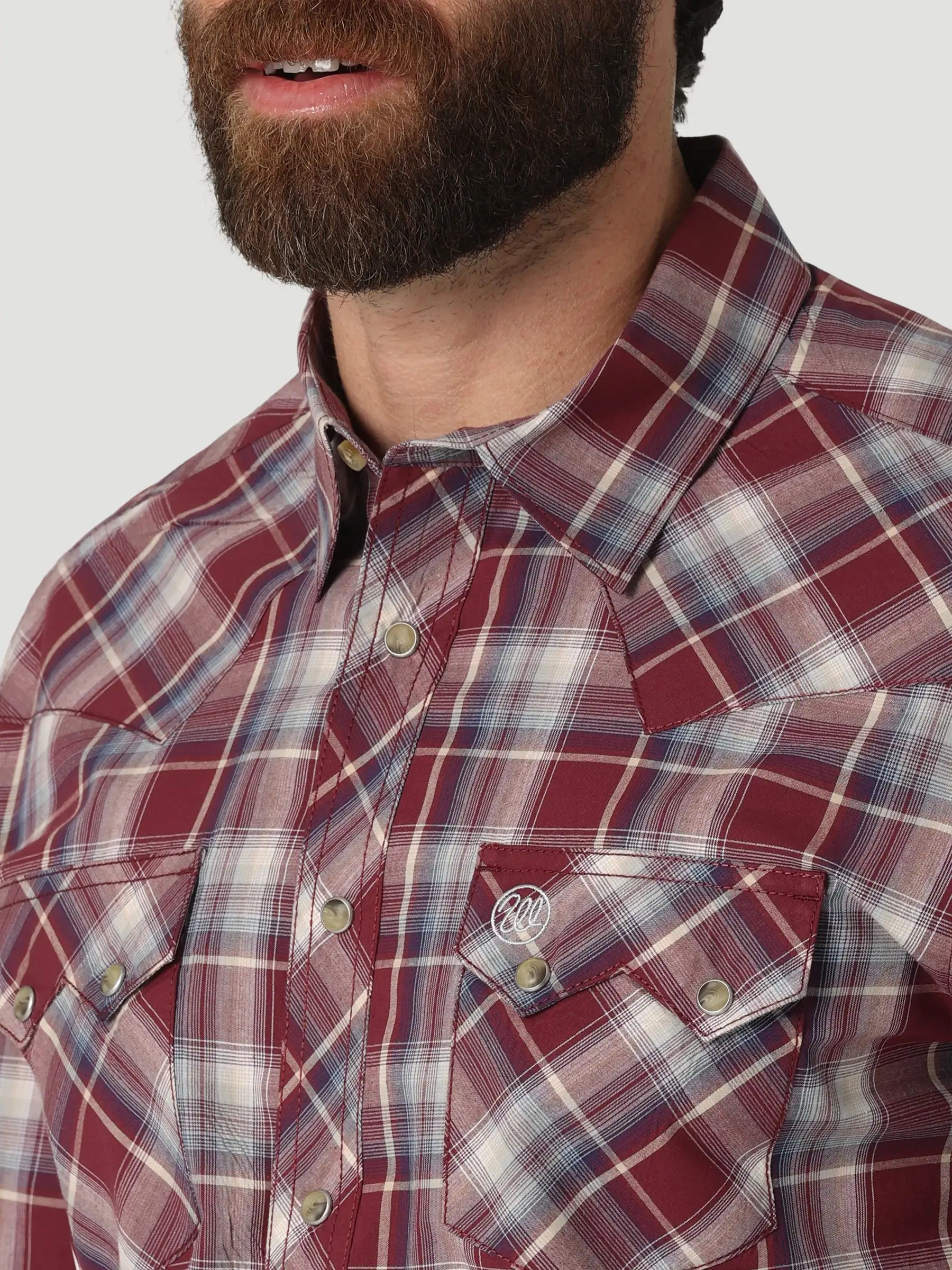 Wrangler Men's Retro Long Sleeve Plaid Shirt - Image 3