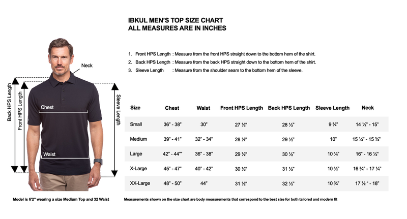 IBKUL Men's Long Sleeve Polo 95199 - Image 2