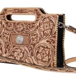 Rafter T Brown Chic Clutch/Crossbody Bag