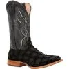 Mens Durango Matte Black Pirarucu Boot