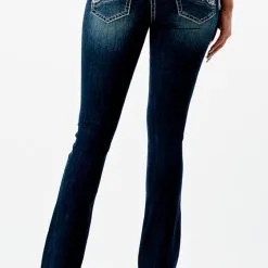 Grace In LA Women's Western Embroidery Jeans