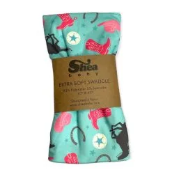 Shea Baby Turquoise Cowgirl Swaddle