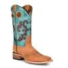 Corral Womens Circle G Honey & Turquoise Boot