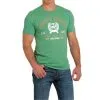 Miller International Cinch Men's Heather Green Logo T-Shirt