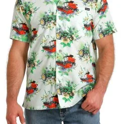 Miller International Cinch Men's Hawaiian Tractor Camp Shirt