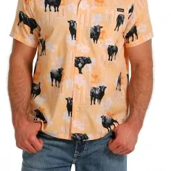 Miller International Cinch Men's Hawaiian Angus Camp Shirt