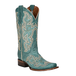 Corral Womens Circle G Turquoise Square Toe Boot