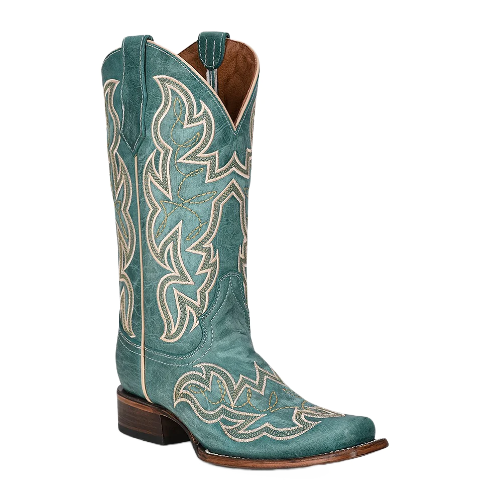 Corral Womens Circle G Turquoise Square Toe Boot