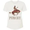 Hooey Women's "Bronc" Cream W/Serape Pattern Logo T-Shirt