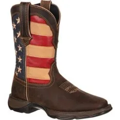 Durango Lady Rebel Patriotic Pull-On Western Boot