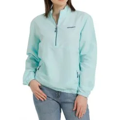 Miller International Cinch Women's Light Blue 1/2 Zip Pullover