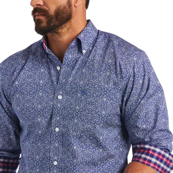 Ariat International Ariat Men's Slater Venus Blue Shirt