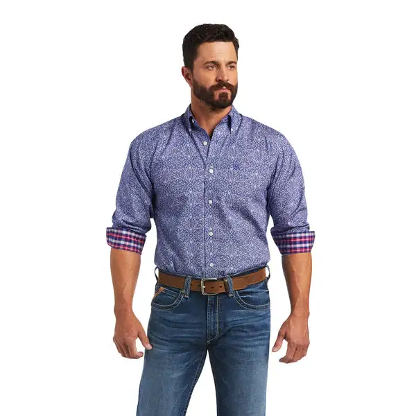 Ariat International Ariat Men's Slater Venus Blue Shirt - Image 3