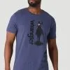 Wrangler Men's Lassoing Denim Heather T-Shirt