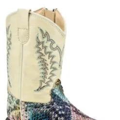 Jama Old West Toddler Kids Multi Colored Snake Print Boots