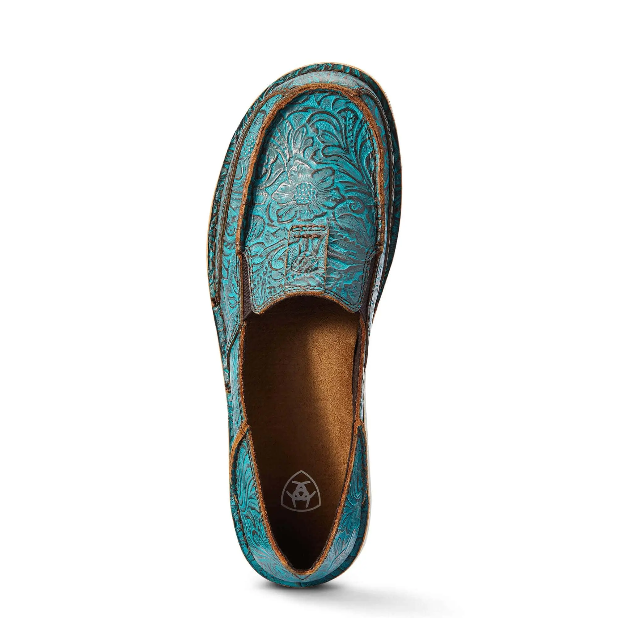 Ariat International Women’s Ariat Cruiser Turquoise Floral Embossed Shoes - Image 2