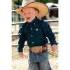 Miller International Cinch Infant Solid Teal Button Down Shirt