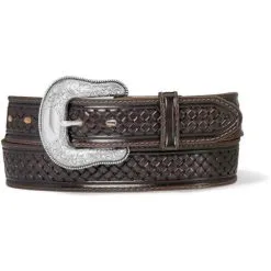 BRIGHTON Justin Men's Colman Chocolate Belt