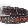 CIRCLE Y OF YOAKUM 1008-BT Circle Y Stamped Studded Belt