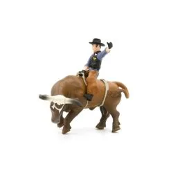Little Buster Toys Little Buster Bucking Bull & Rider Brown