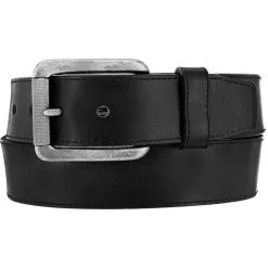 BRIGHTON Justin Men's Bent Rail Black Bomber Belt