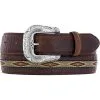 BRIGHTON Justin Men's Brown Northern Bison Belt