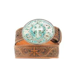 Nocona Belt Co. N4430802 Kids Nocona Tooled Belt