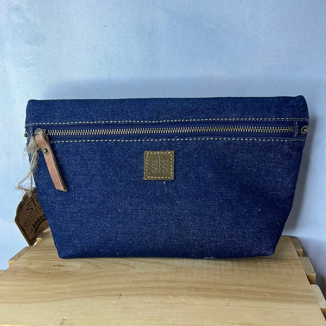 STS33153 STS Ranchwear Blue Bayou Makeup Pouch