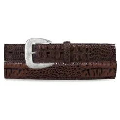 BRIGHTON Tony Lama Men's Chocolate Caiman Classic Belt