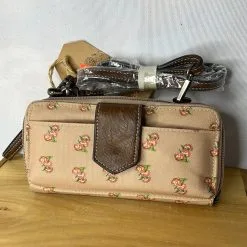 TRENDITIONS Catchfly Flower Pattern Wallet W Zipper 2025615W