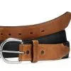 BRIGHTON Justin Men's Classic Western Brown & Black Belt