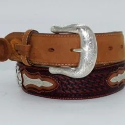 BRIGHTON Justin Men's Odessa Star Leather Belt