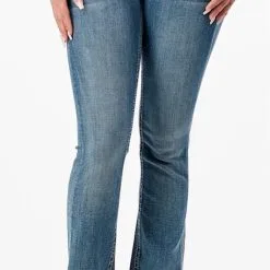 Grace In LA Women's Steer Head Jeans EBS616