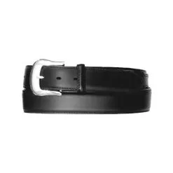 BRIGHTON Tony Lama Men's Longhorn Black Leather Belt