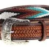 Ranger Belt Company Mens Ranger Belt Southwestern Beaded Pattern KH-1119