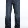 Miller International Cinch Men's White Label Jeans-Dark Stonewash