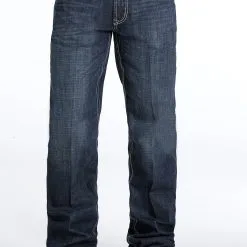 Miller International Cinch Men's White Label Jeans-Dark Stonewash