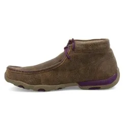 Women's Twisted X Bomber/Purple Driving Moc