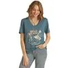 Rock And Roll Denim Rock & Roll Women’s V-Neck Graphic Tee