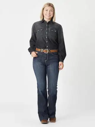 Cruel Denim Women's Chambray Billow Sleeve Shirt