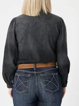 Cruel Denim Women's Chambray Billow Sleeve Shirt - Image 2